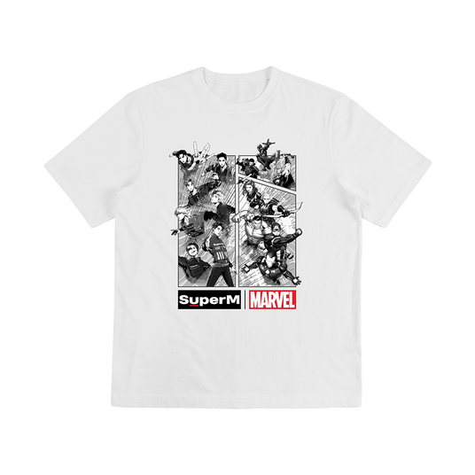 SuperM X MARVEL Cartoon Graphic T-Shirt + Digital Album