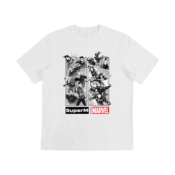 SuperM X MARVEL Cartoon Graphic T-Shirt + Digital Album