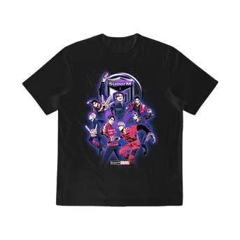 SuperM X MARVEL Comic Character Graphic T-Shirt + Digital Album