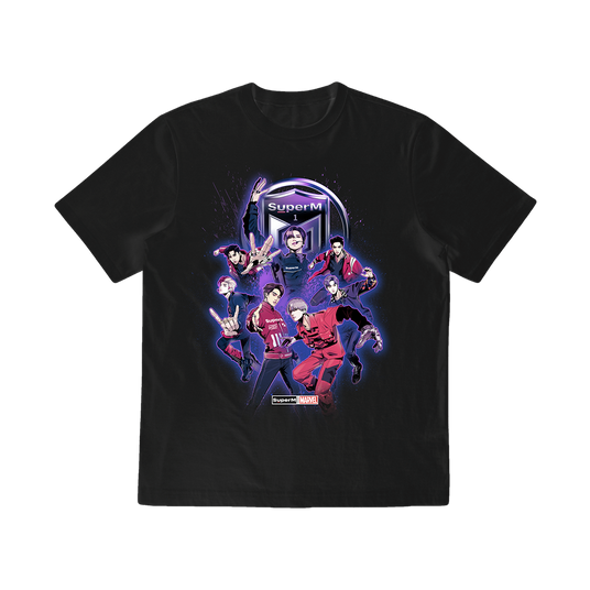 SuperM X MARVEL Comic Character Graphic T-Shirt + Digital Album
