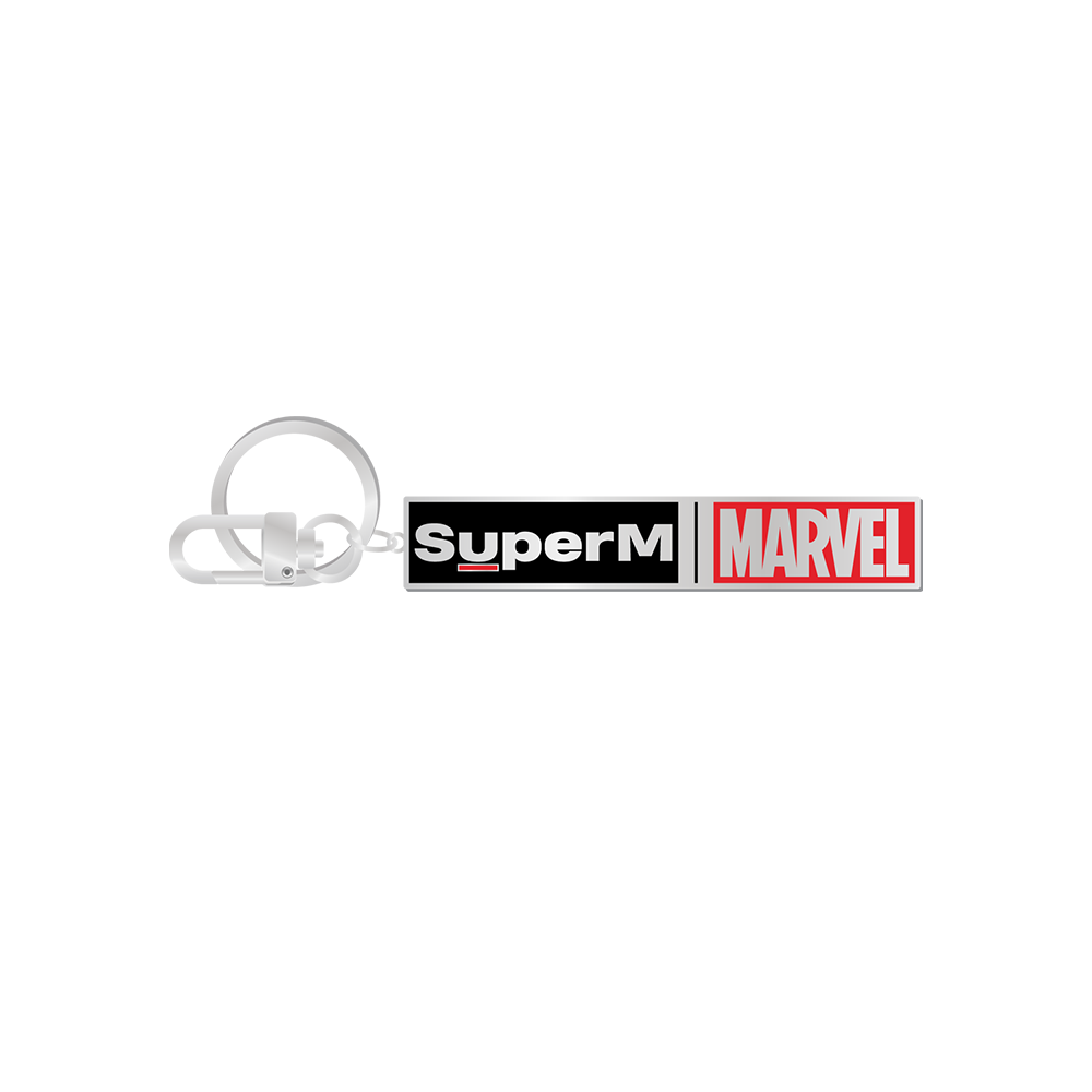 SuperM X MARVEL Logo Metal Keyring + Digital Album