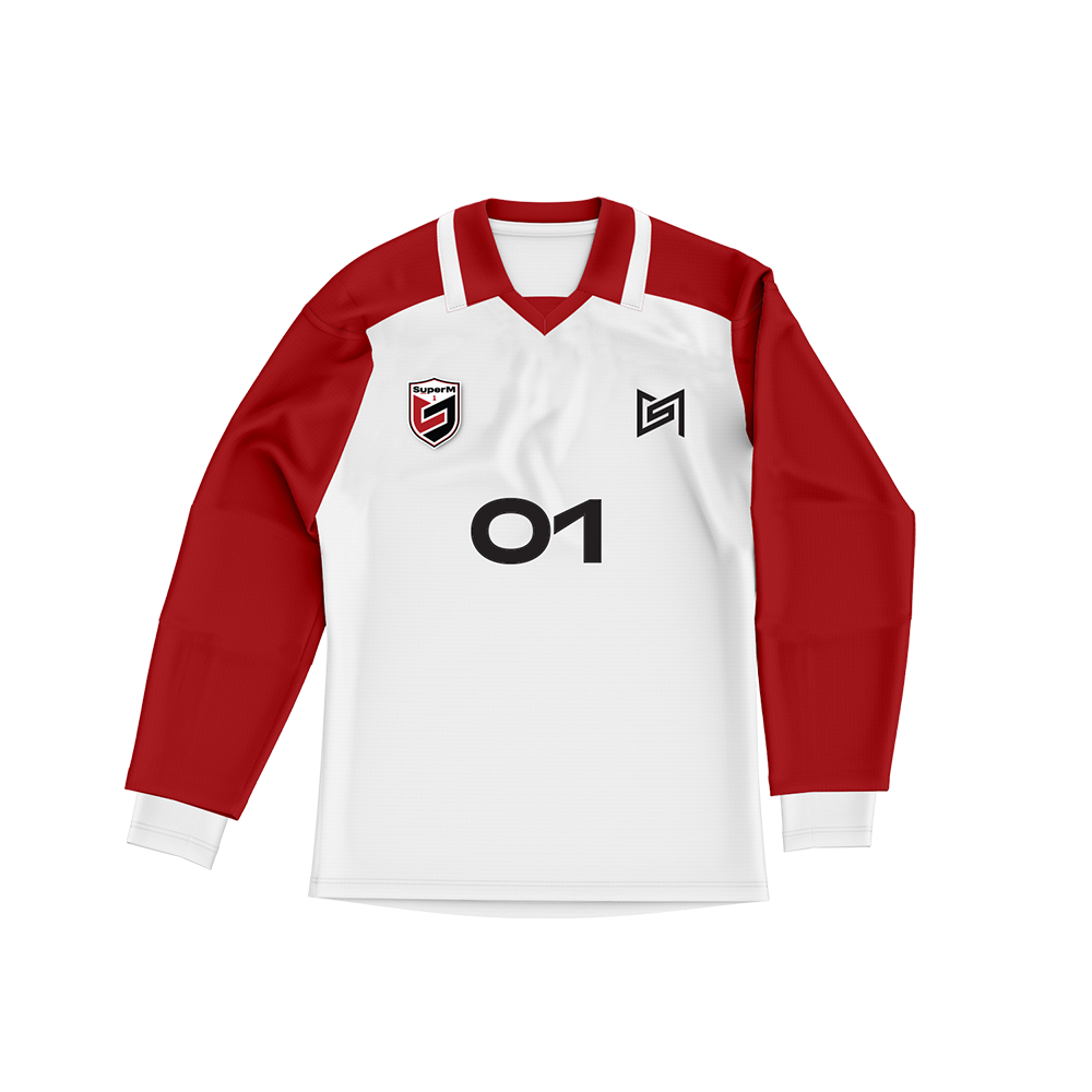 SuperM 'Super One' White/Red Sports Jersey