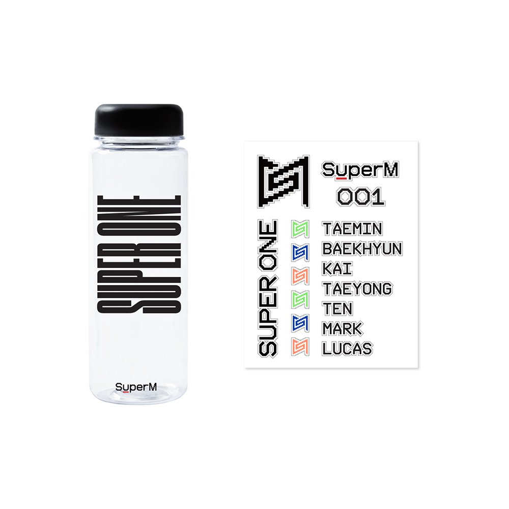 SuperM 'Super One' Water Bottle with Sticker + Digital Album